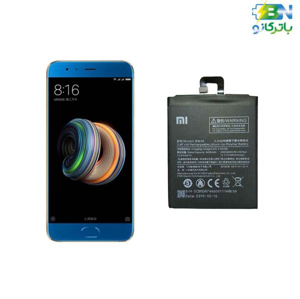 باتری اصلی BM3A ظرفیت 3400 میلی آمپر ساعت مناسب موبایل شیائومی Xiaomi Mi Note 3
